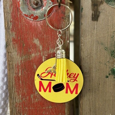 Hockey Mom Keychain