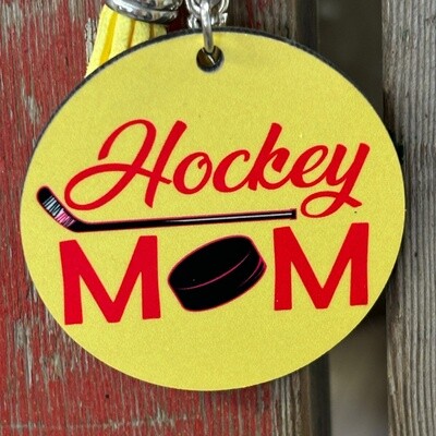 Hockey Mom Keychain