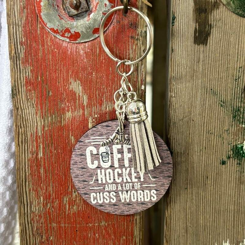 I Like Coffee and Cuss Words Keychain