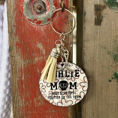 Goalie Mom Keychain
