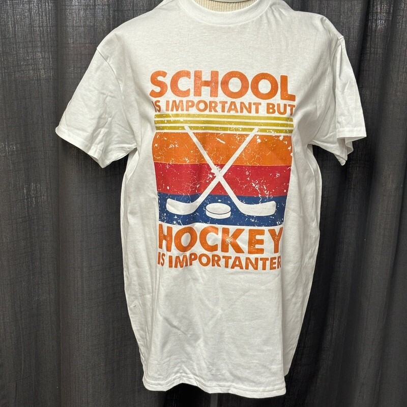 School is Important But Hockey is Importanter design for shirt