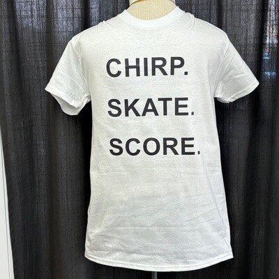 Chirp Skate Score Design for Shirt