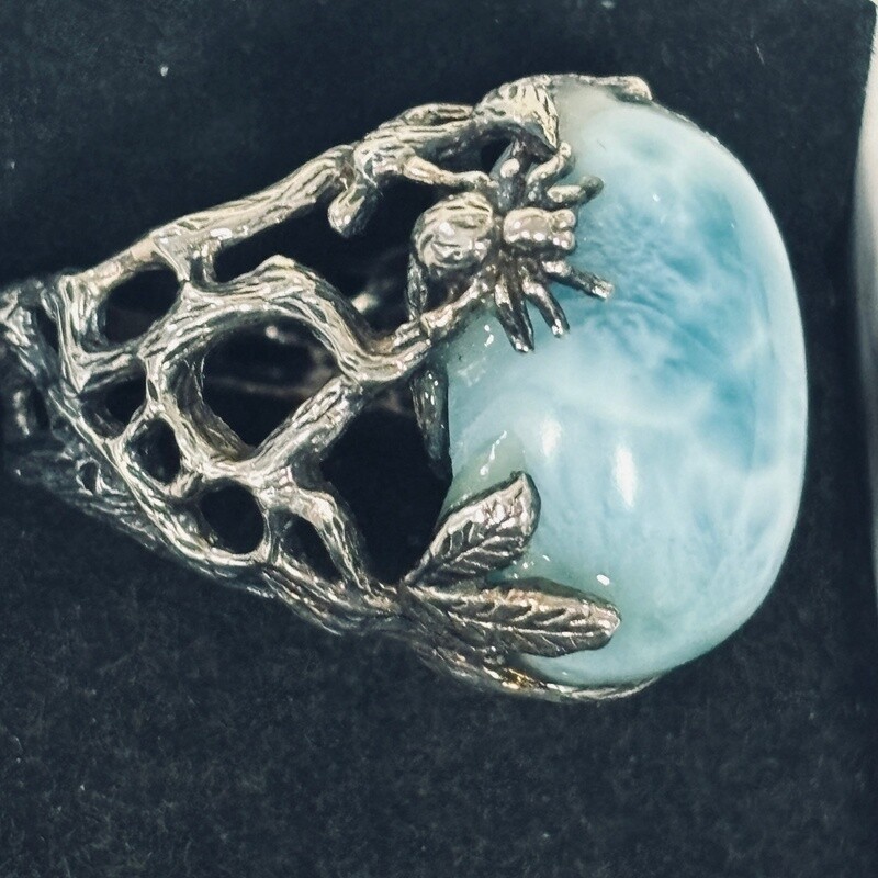Larimar Ring Size 8 (adjustable)