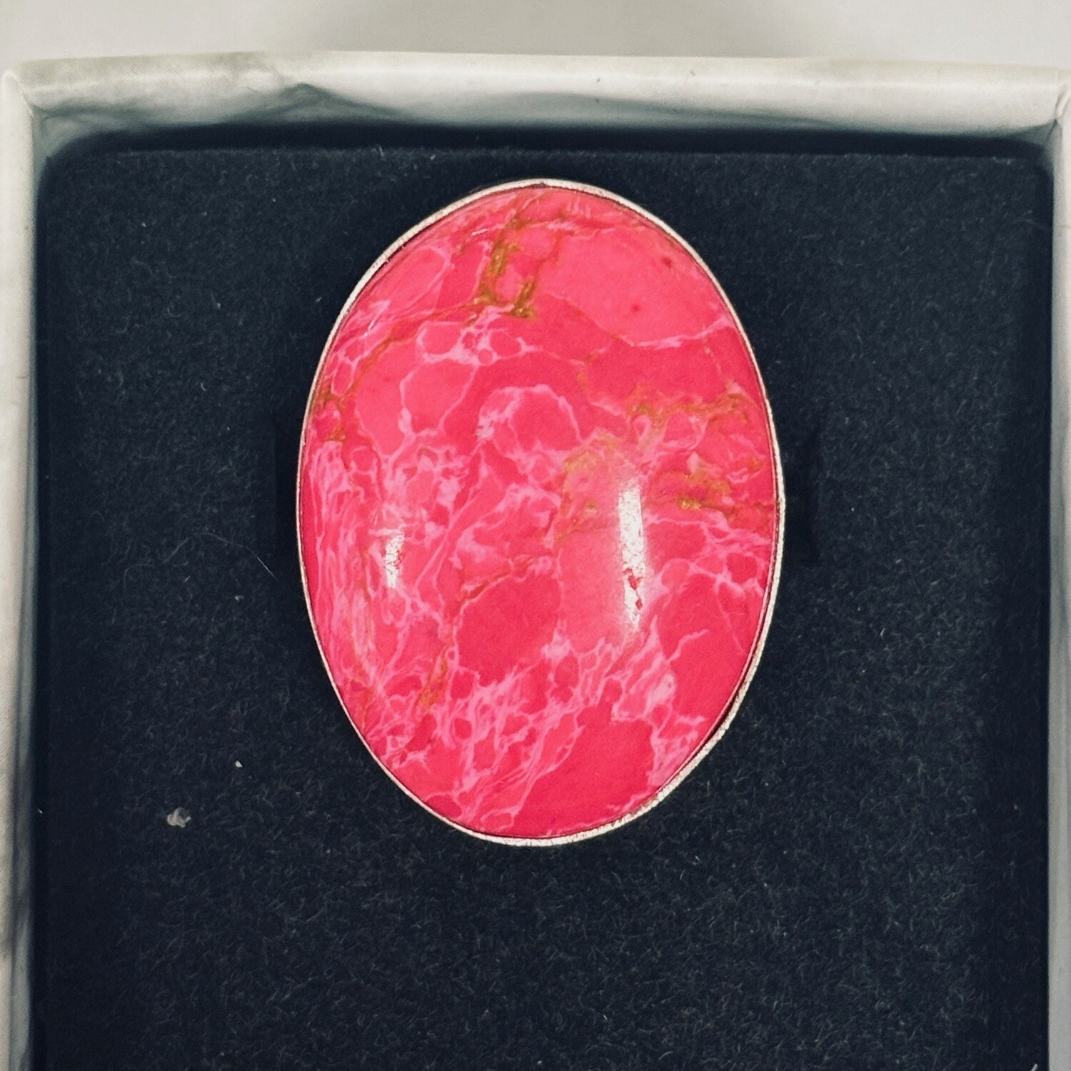 Pink Turquoise Ring Size 8