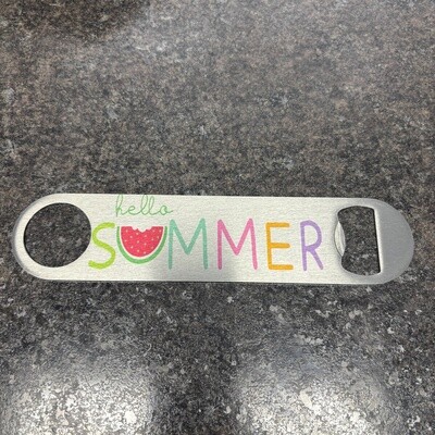 Hello Summer Bottle Opener