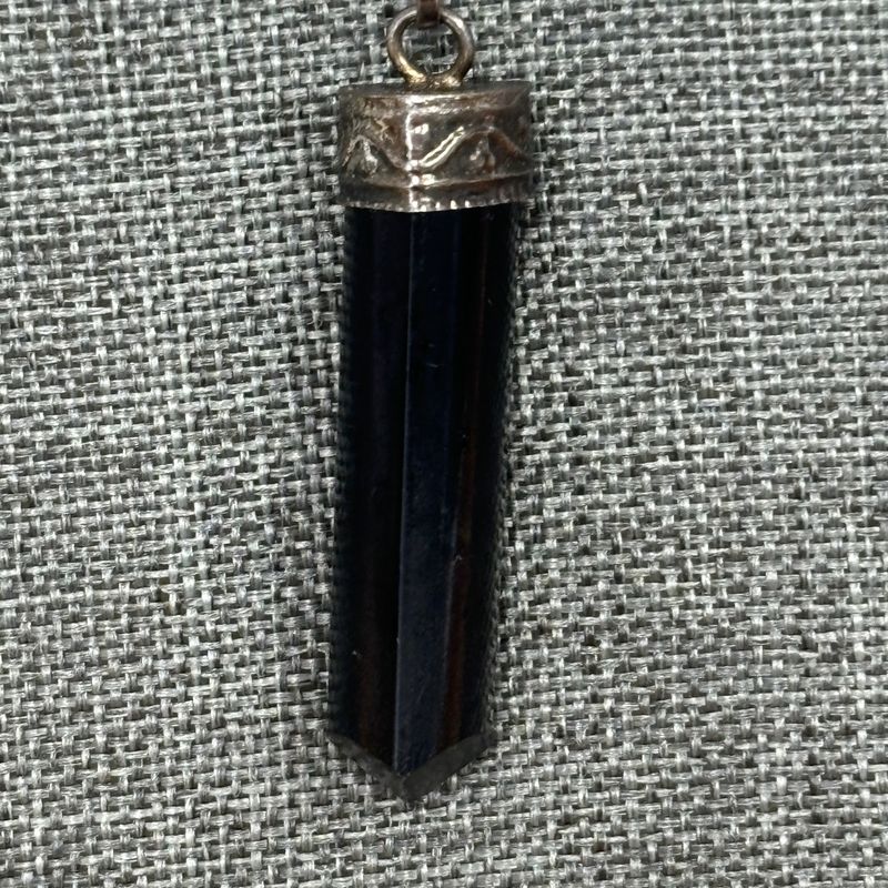 Polished Black Obsidian Necklace