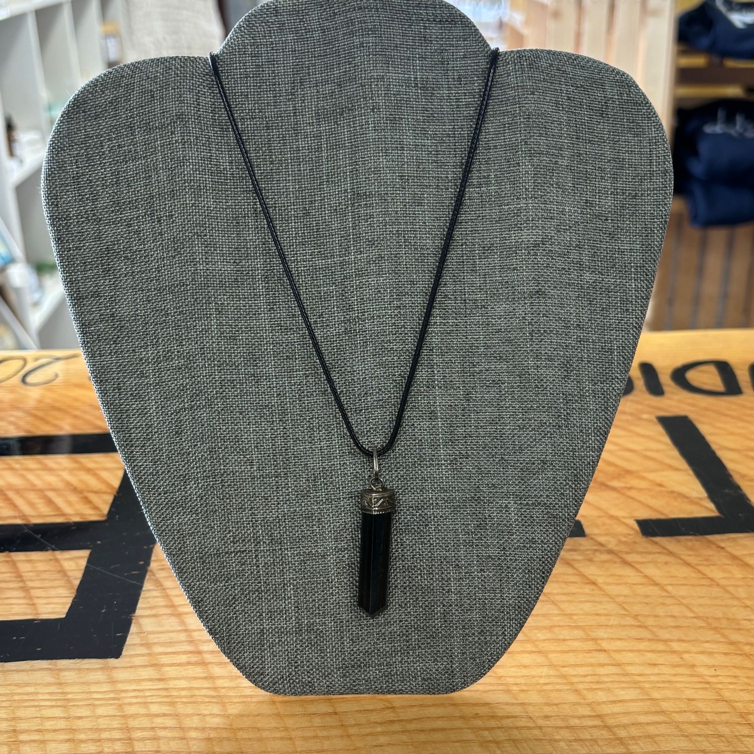 Polished Black Obsidian Necklace