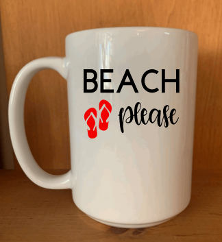 Beach Please Design for Drinkware