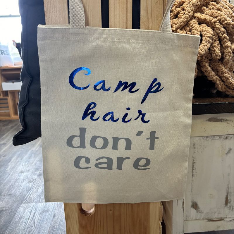 Camp Hair Don't Care Tote Bag