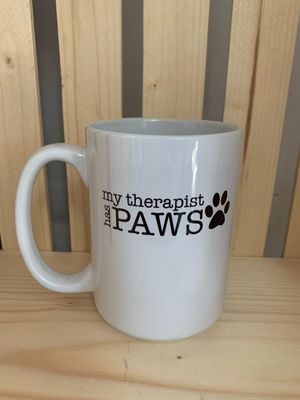 My Therapist Has Paws Design for Drinkware