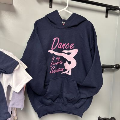 Dance is My Favorite Season Kids Hoodie (Size Youth Medium)