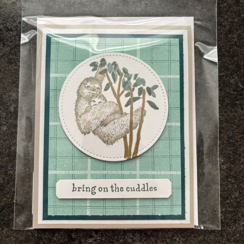 Sloth Baby Shower Card