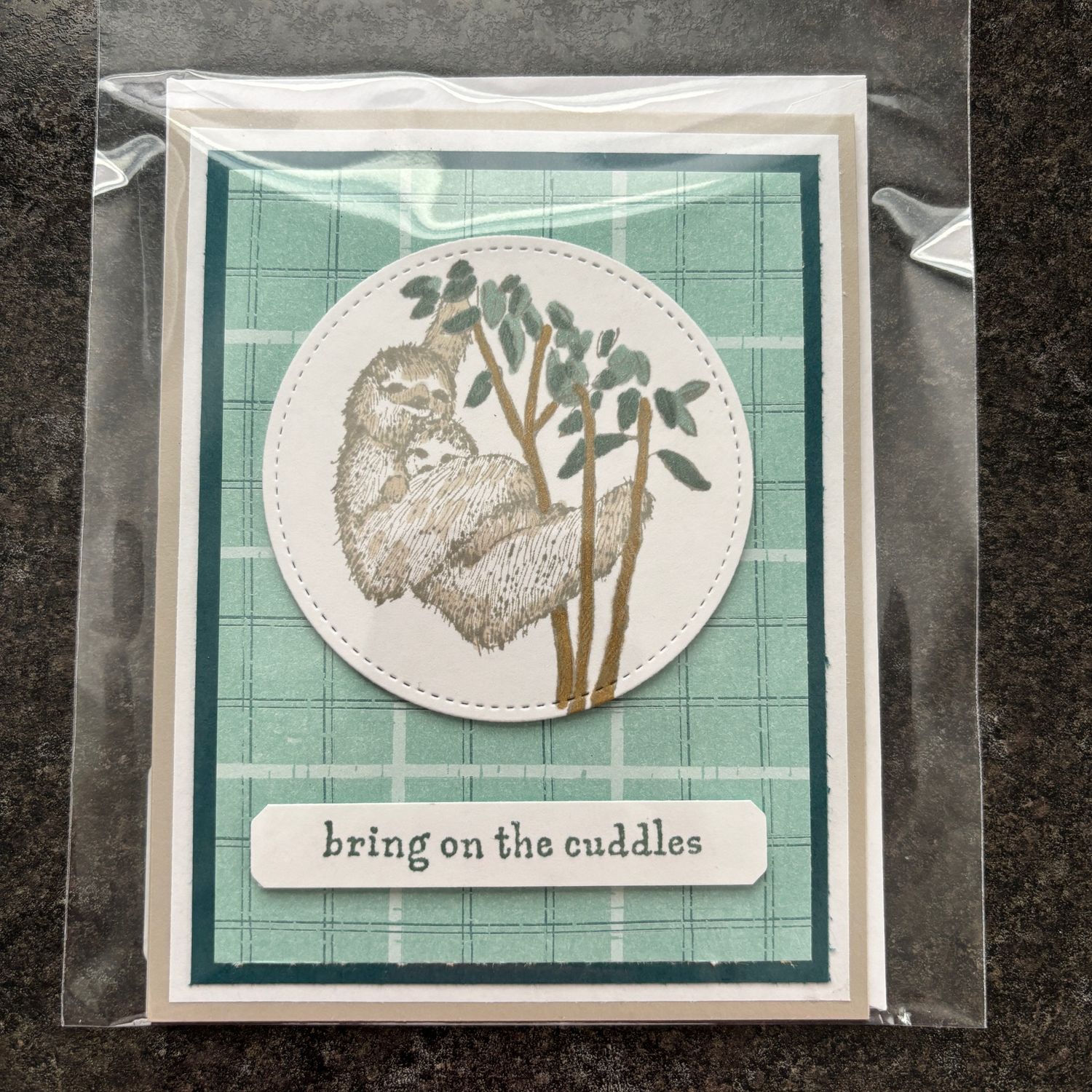 Sloth Baby Shower Card