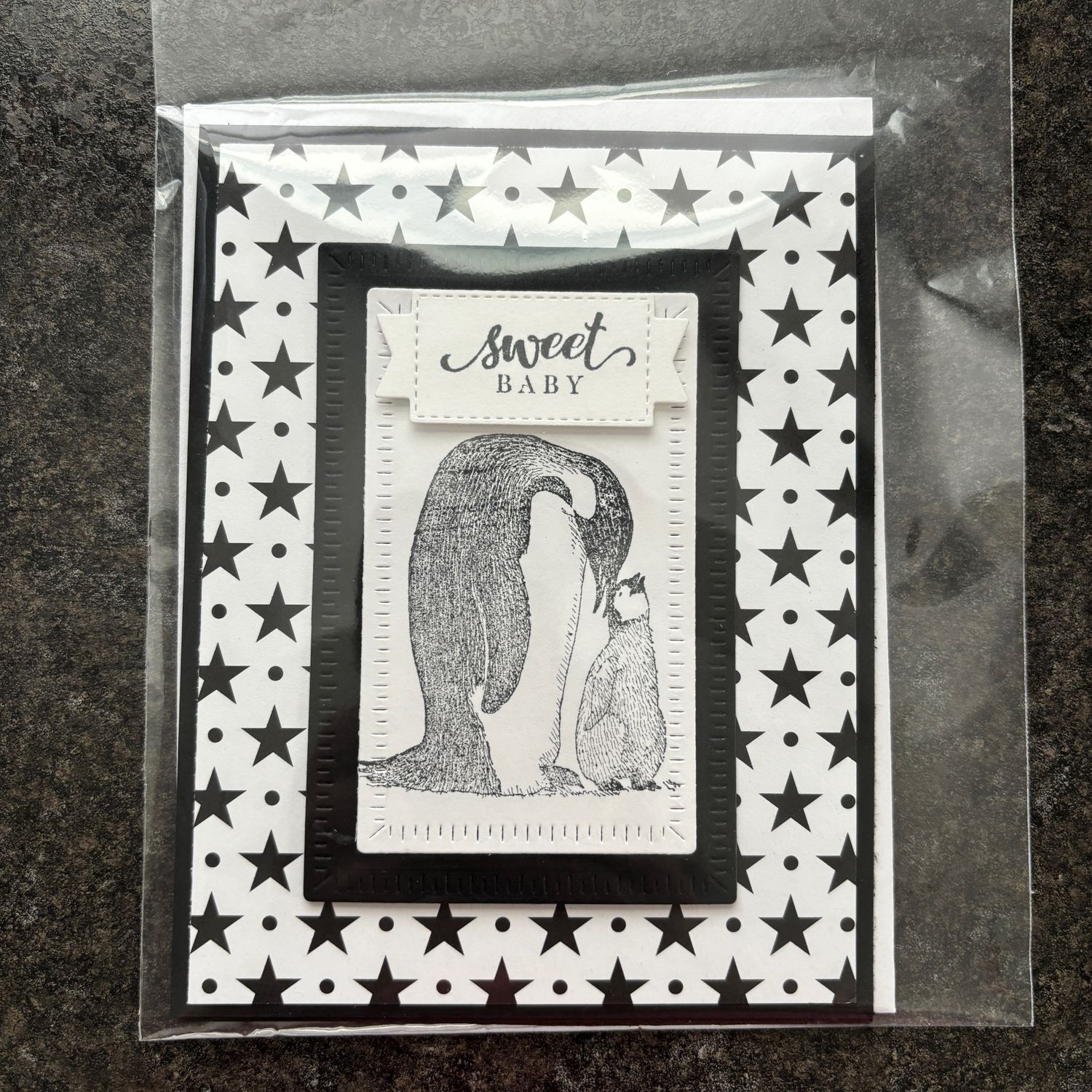 Penguine Baby Shower Card