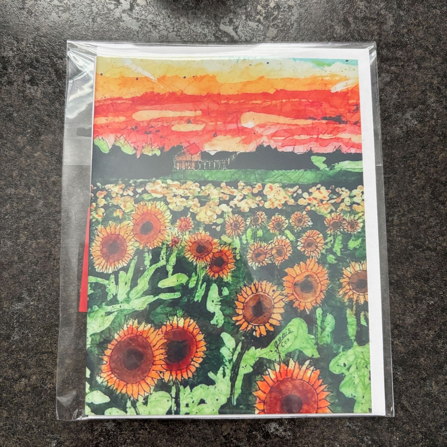 Sunflowers Watercolour Card