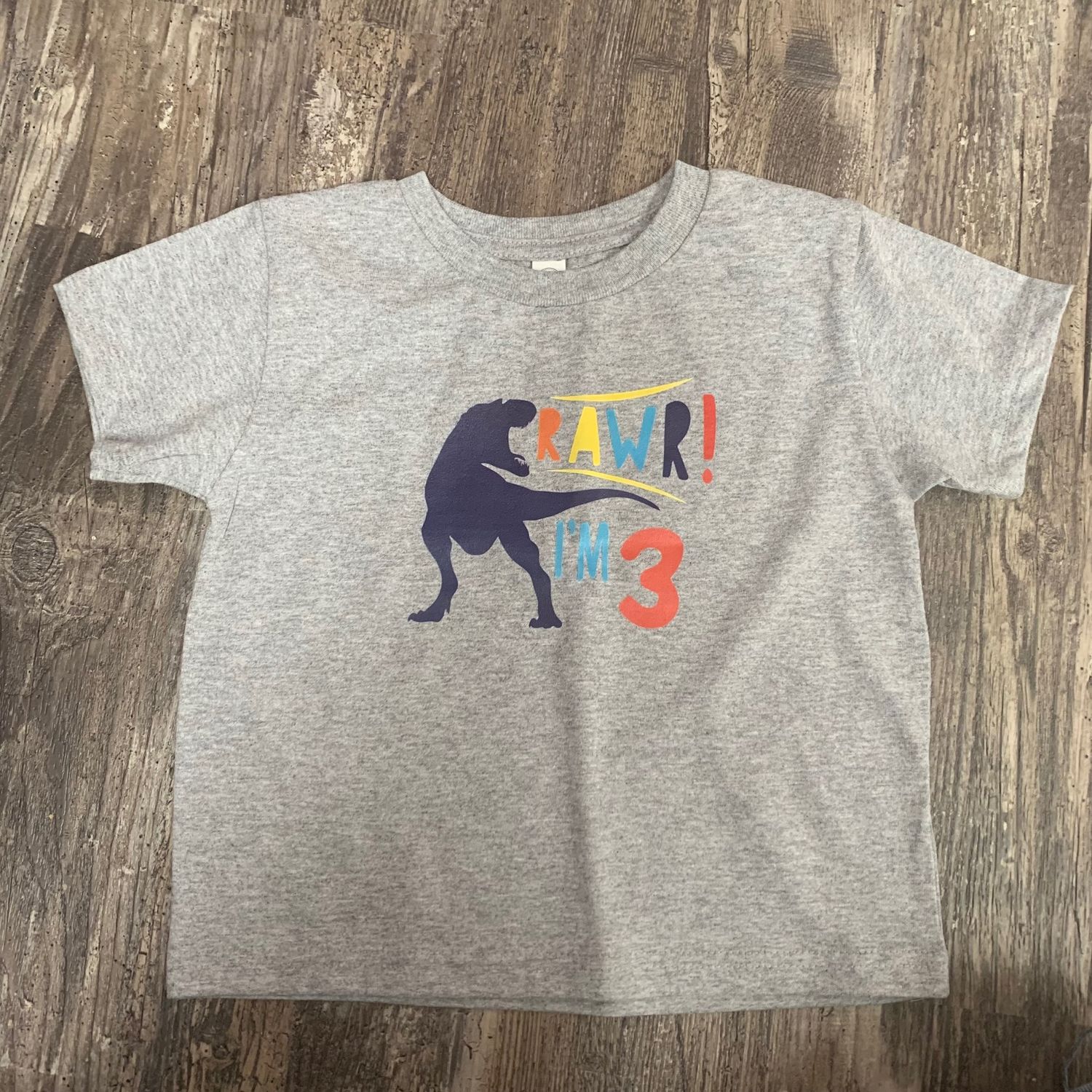 Custom Dinosaur Birthday Design for Youth Shirt