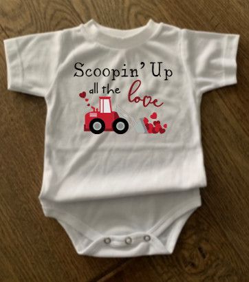 Scoopin&#39; Up All The Love Infant Shirt Design