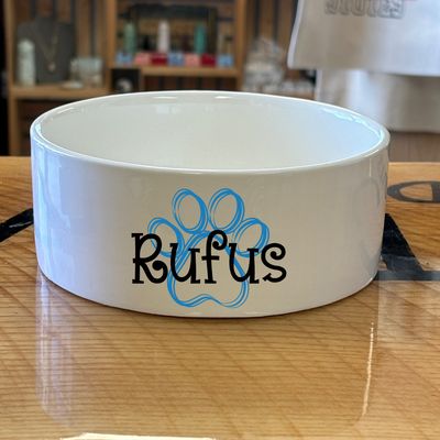 Paw Print Pet Bowl