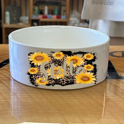 Sunflower Pet Bowl