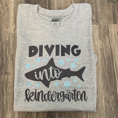 Diving Into kindergarten Design for Youth Shirt
