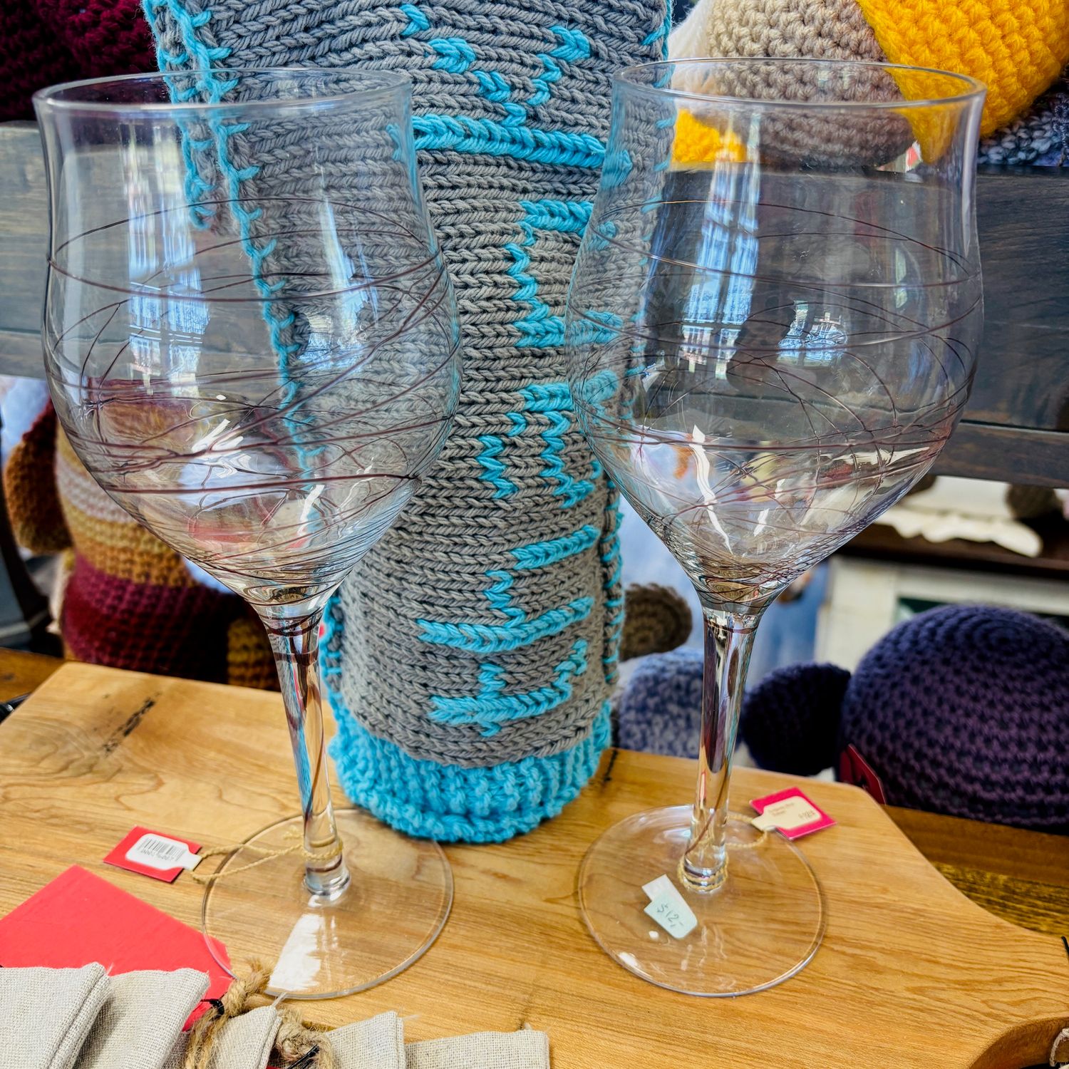Burgundy Wine Glasses