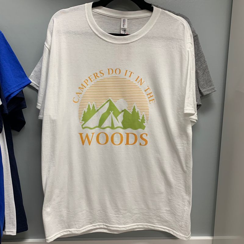 Campers Do It In The Woods Design for Shirt