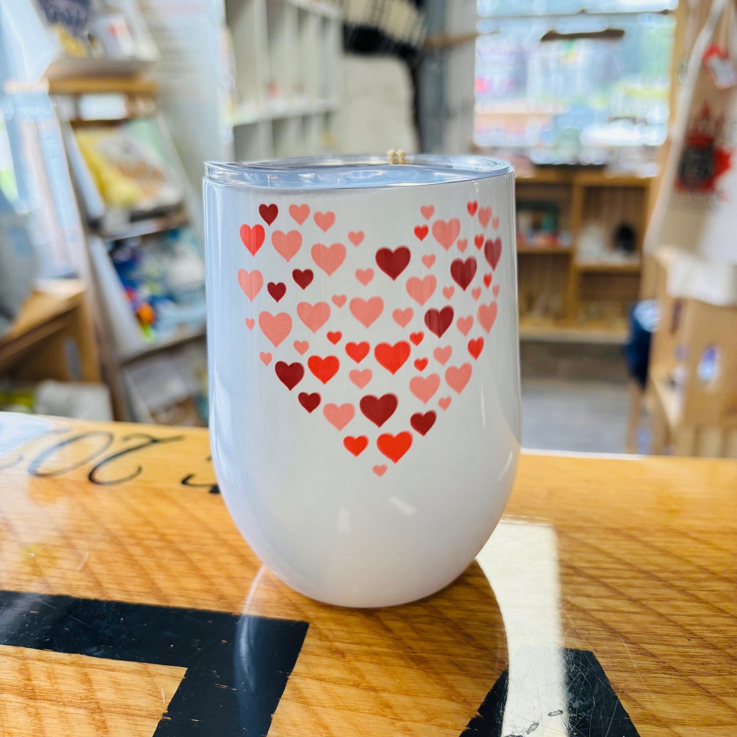 Hearts Wine Tumbler