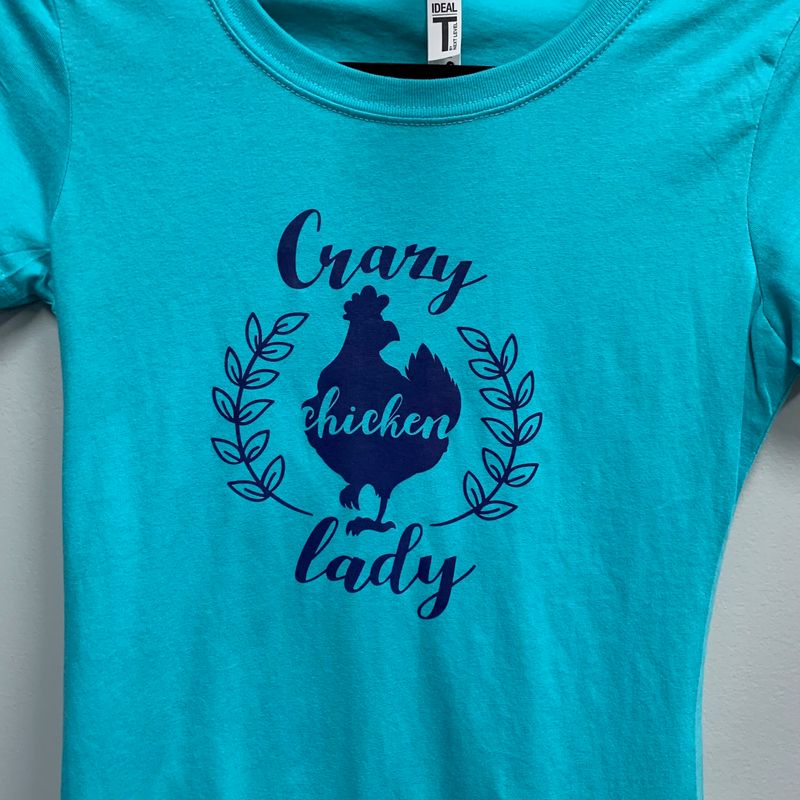 Crazy Chicken Lady Design for Shirt