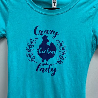 Crazy Chicken Lady Design for Shirt