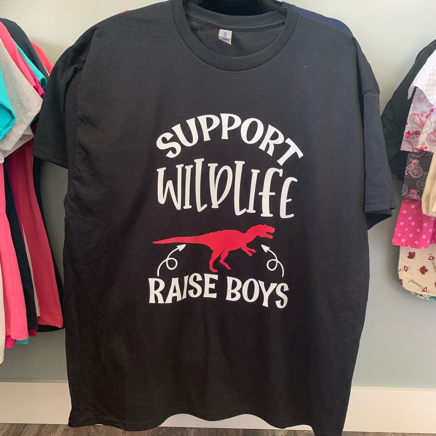 Support Wildlife Raise Boys Design for Shirt