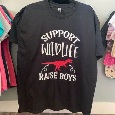 Support Wildlife Raise Boys Design for Shirt