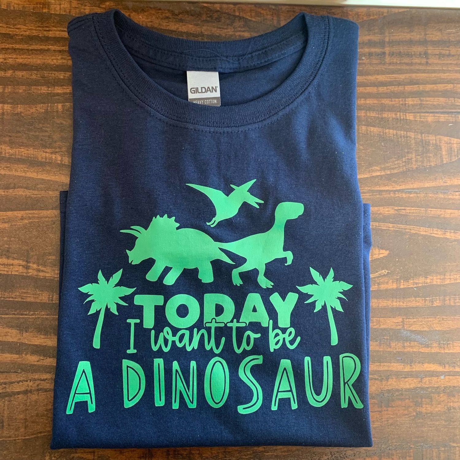 Today I Want To Be A Dinosaur Design for Youth Shirt