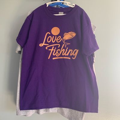Love Fishing Design for Youth Shirt