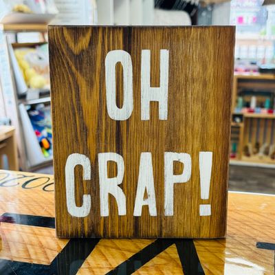Oh Crap Bathroom Sign