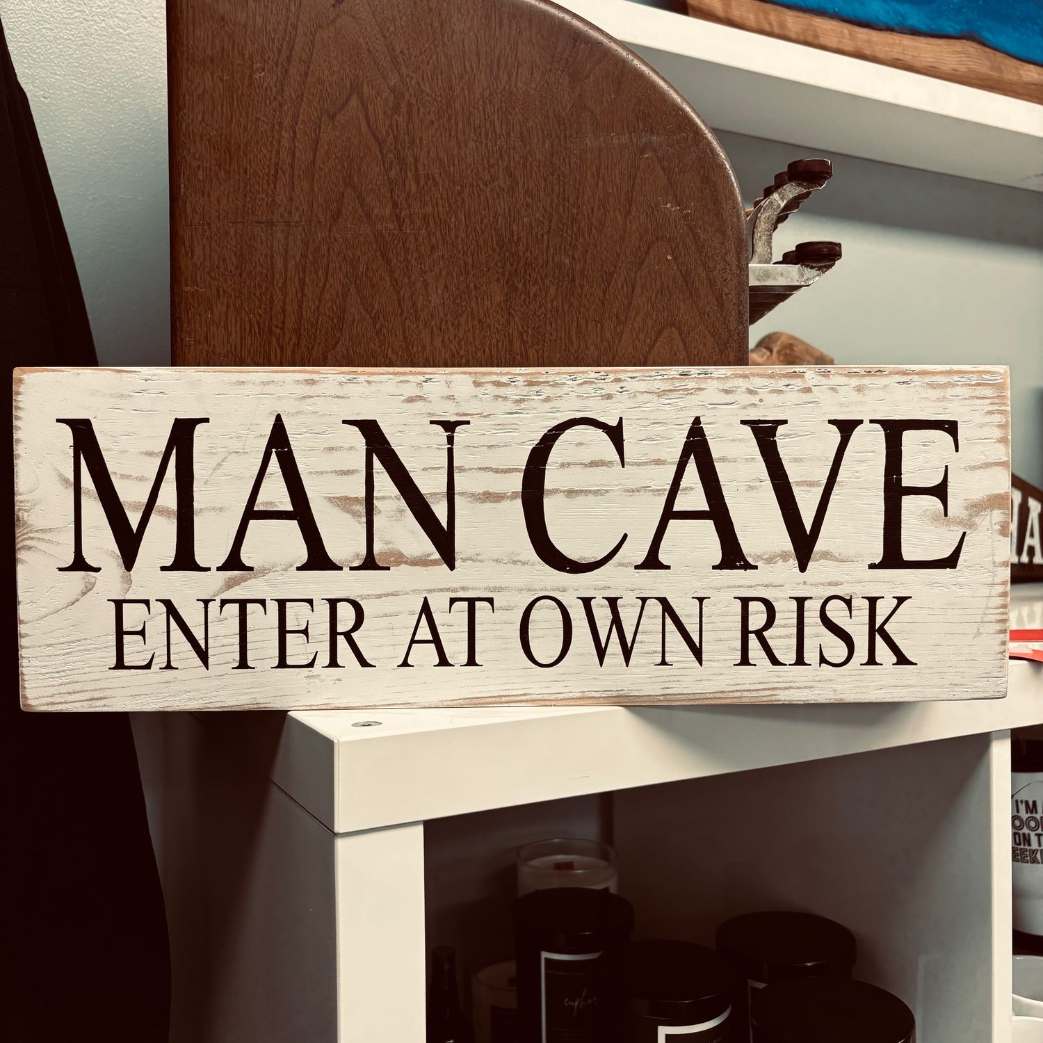 Man Cave Wooden Sign