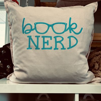 Book Nerd Pillow