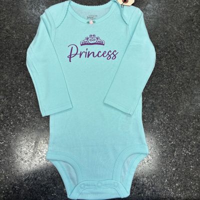 Princess Tiara Baby Bodysuit Size 6-9 Month