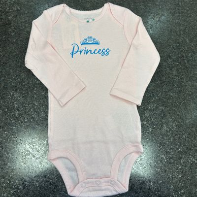 Princess Tiara Baby Bodysuit Sizer 6-9 Month
