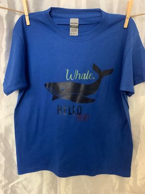 Whale Hello There Design for Youth Shirt