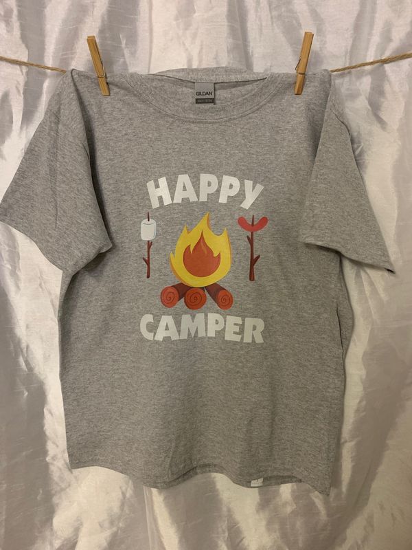 Happy Camper Design for Youth Shirt