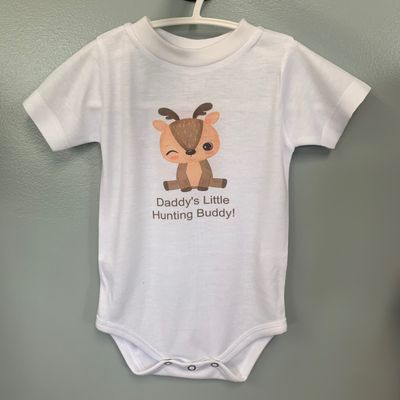 Daddy's Little Hunting Buddy Infant Shirt Design