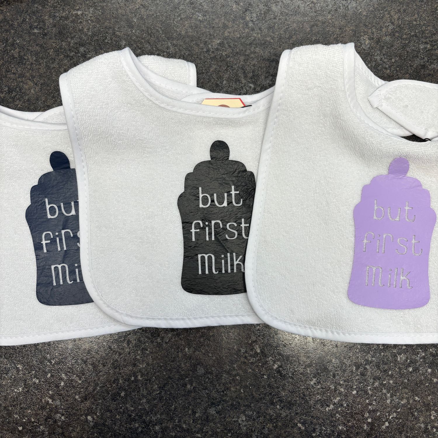 But First Milk Baby Bib
