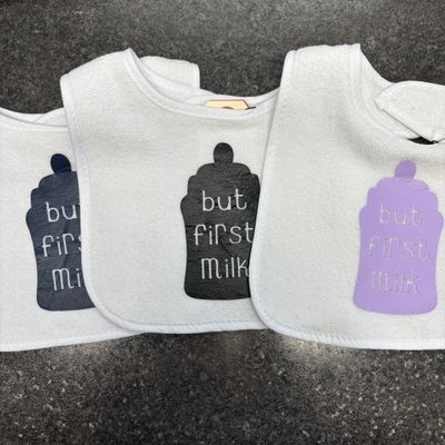 But First Milk Baby Bib