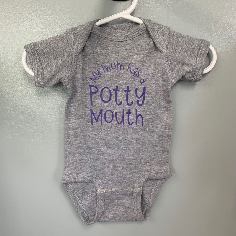 My Mom Has A Potty Mouth Infant Shirt Design