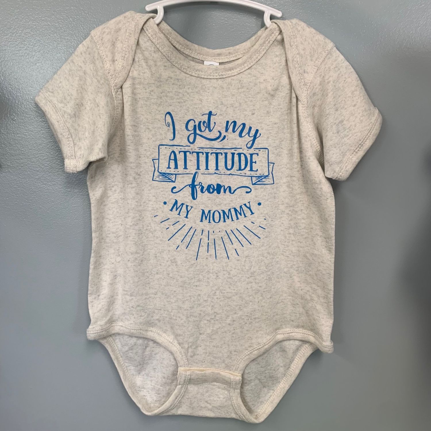 I Got My Attitude From My Mommy Infant Shirt Design