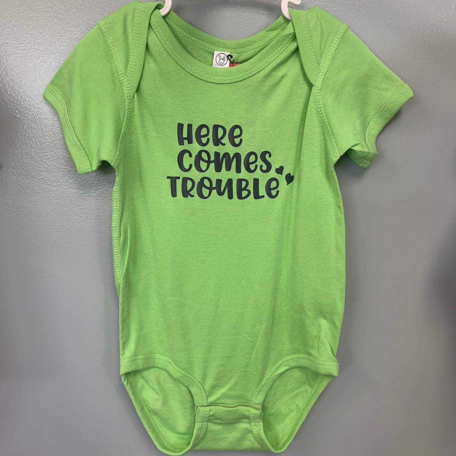 Here Comes Trouble Infant Shirt Design