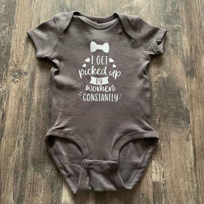 I Get Picked Up By Women Infant Shirt Design