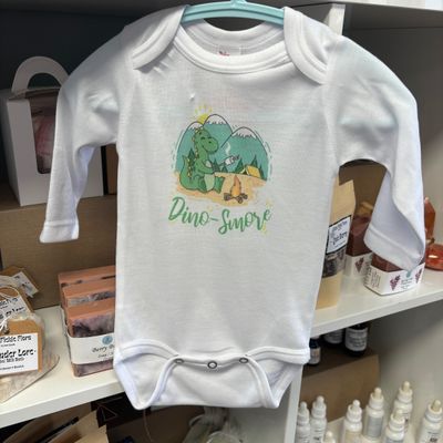Dino-Smore Baby Bodysuit Size 0-3 Months
