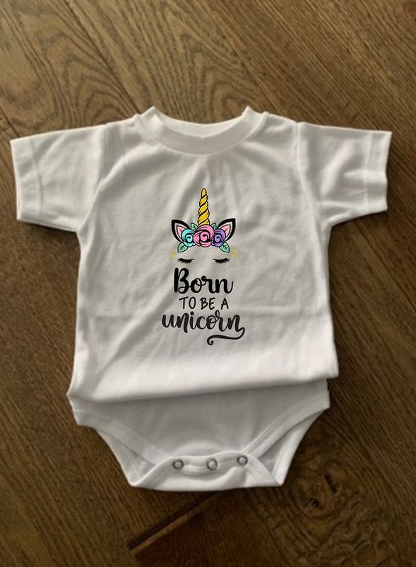 Born To Be A Unicorn Infant Shirt Design