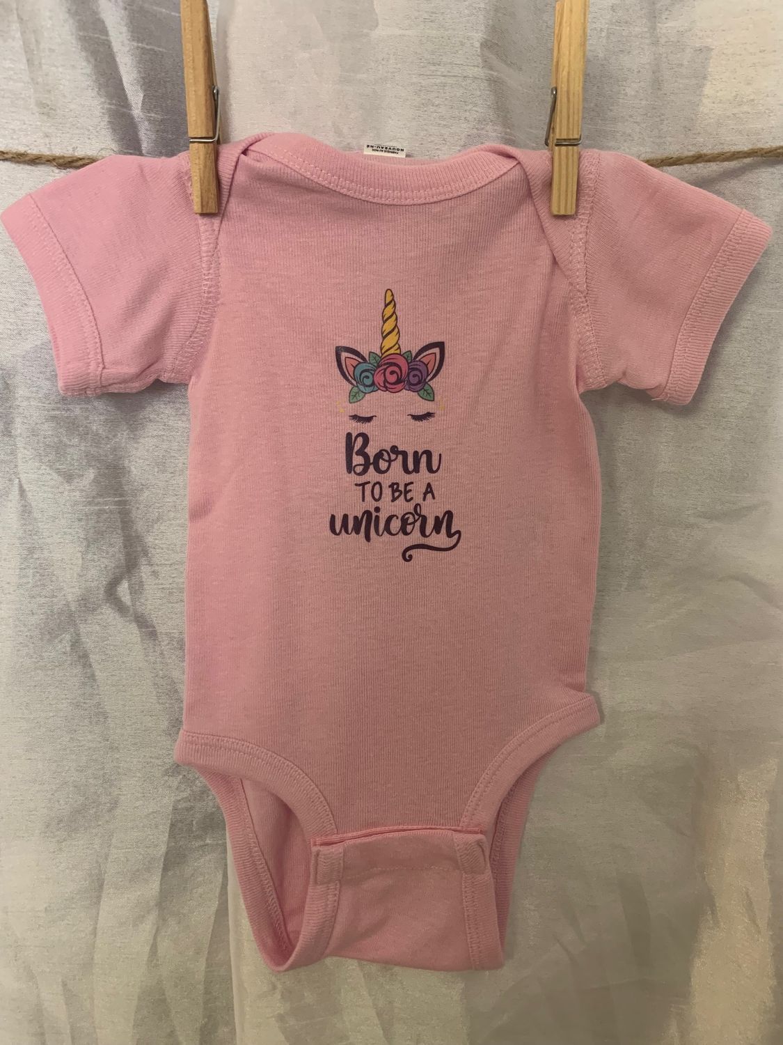 Born To Be A Unicorn Infant Shirt Design